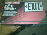 NIB SURE-LITES by COOPER EXIT SIGN CCX60RWH emergency