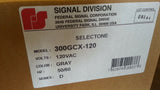 NIB Federal Signal Selectone Siren 300GCX-120 Gray W/ UTM