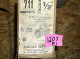 NIB REGAL OR MWC EMT COUPLING SET SCREW TYPE 1/2" ... BOX OF 50 ...