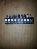 NNB SCREW DRIVER BIT SET ... AS IN PICTURE .. 4 DIFFERENT SETS, TOTAL 36 BITS