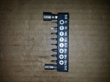 NNB SCREW DRIVER BIT SET ... AS IN PICTURE .. 4 DIFFERENT SETS, TOTAL 36 BITS