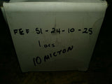 FLOW EASY FILTER FEF 51 24 10 25, 10  MICRON 1-1/2 NPT, 25 PSI
