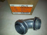 BRIDGEPORT 1 1/2" 474-LT2 90 DEG LIQUID TIGHT CONNector .....EACH
