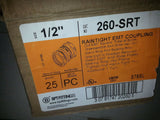 BPT FITTINGS 260-SRT 1/2" RAINTIGHT EMT COUPLING ... 3/LOT