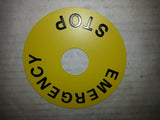 EMERGENCY STOP STICKER FOR SWITCH NYJZ 932-8 2FG68-2 2089-14