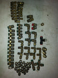 BRASS TUBE QUICK CONNECT ... WHOLE LOT AS IN PICTURE ...50 PIECES CONTRACTOR LOT