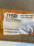 (Pack of 25) TY-FLOT DRSMOR 0.5" Wide Orange Webbing and D-Ring Attachment (NEW)
