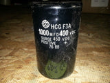 HCG F3A 1000 MFD 400 VDC CAPACITOR