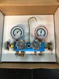 JB INDUSTRIES  Gauge 4-Valve Aluminum Charging And Testing Manifold