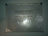 OfficeMax Poly Zip Envelopes Clear Letter 6/pk OM01058