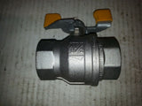 BALL LVALVE 600CWP PN40 MS58 400WP CGA316 1-1/2"  SS STAINLESS