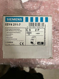 6 NIB SIEMENS 5SY4211-7 5SY4-211-7 MCB CIRCUIT BREAKER 5A 5 AMP 2P NEW IN BOX!