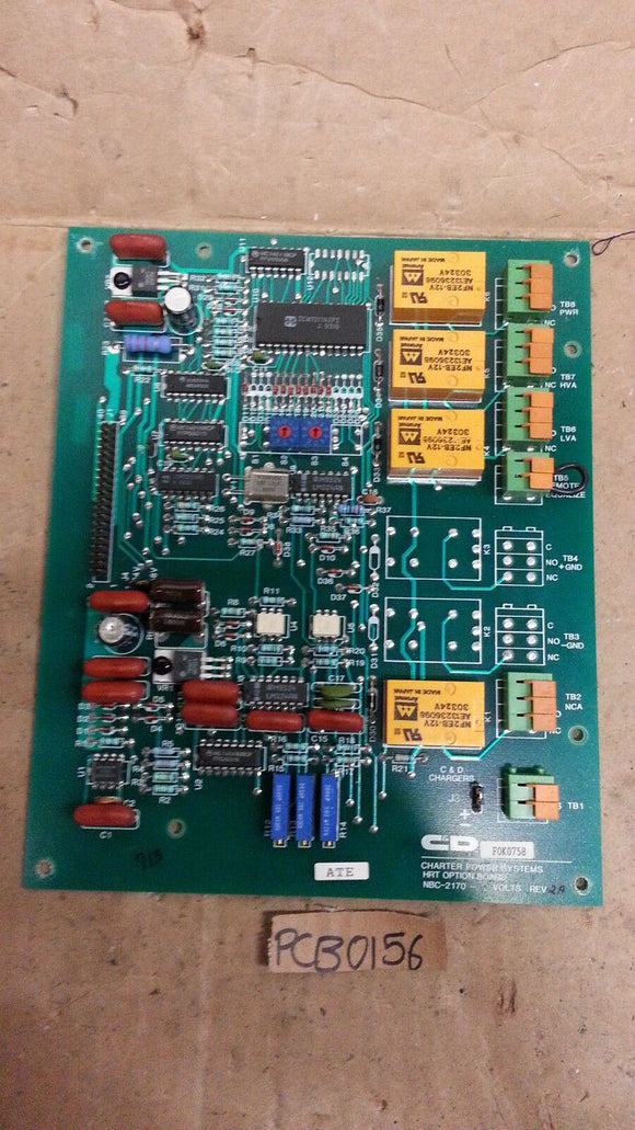 NNB C & D RATELCO CIRCUIT BOARD NBC 2170 24 REV 2A