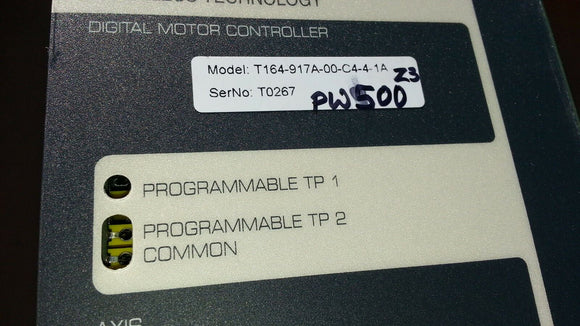 NNB MOOG DIGITAL MOTOR CONTROLLER T164-917-00-C4-4-1A