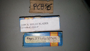 NNB ...lot 18 pcs....... shear blades 27719-47-052-9