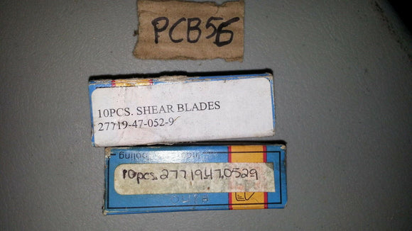 NNB ...lot 18 pcs....... shear blades 27719-47-052-9
