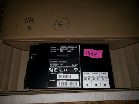 NIB LAMBDA  4B3NA2A 1436 SCS 1436M E25535  Power Supply NS-MEL-047/MML400