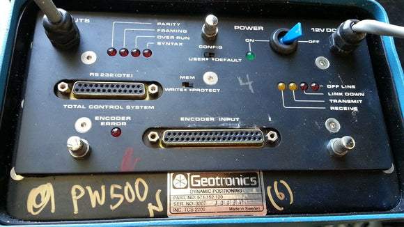 GEOTRONICS 571-152-120 DYNAMIC POSITIONING