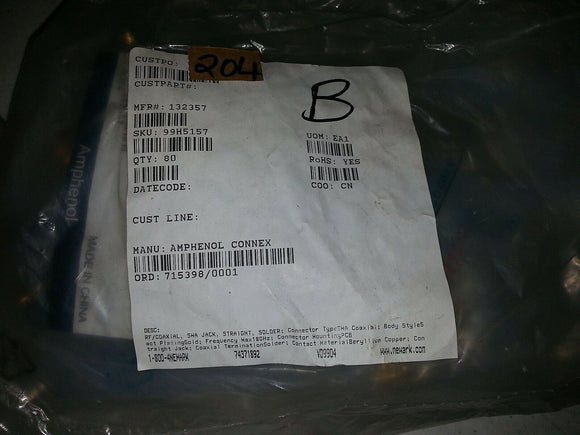 NIB Amphenol Connex 132357  QTY EACH