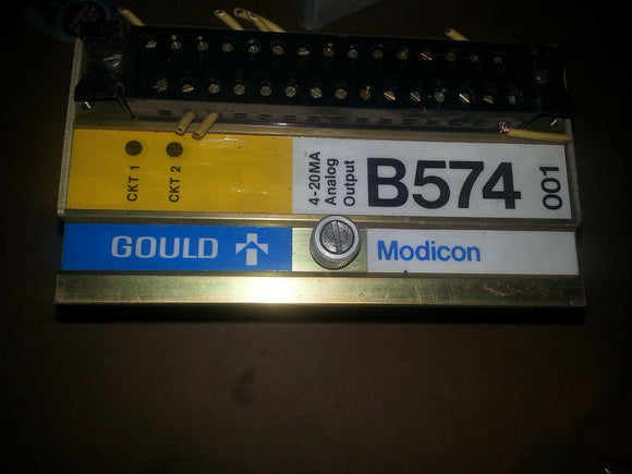 MODICON 4-20MA ANALOG OUTPUT MODULE B574-001  ... QTY ... EACH