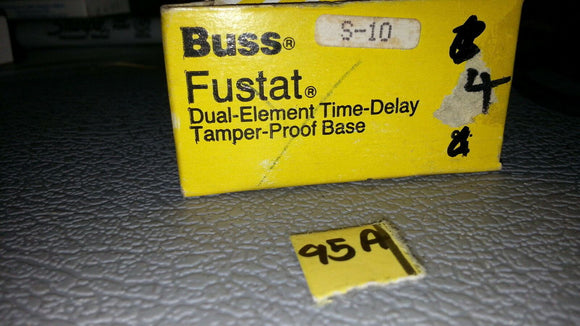 NIB FUSTATE BUSS S-10 .... BOX OF 4...