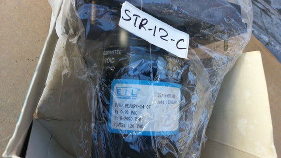 NIB BE/MR4-14-07 ELI 0-90VAC 0-2000 RPM