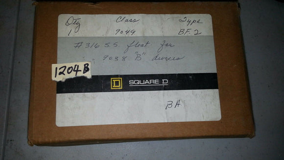 NIB  SQUARE D D 9049 BF2 316 STAINLESS STEEL FLOAT SWITCH
