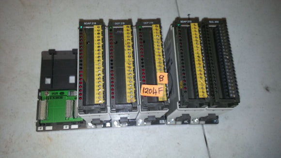 AEG Modicon Chassis w/ DEP-218 (2), BDAP-218, bdap210, NUL200 DAT202