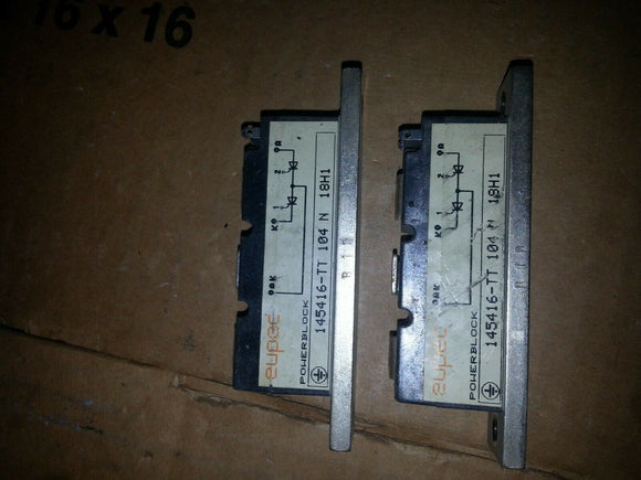 EUPEC 145416-TT 104 N 18H1 POWERBLOCK TRANSISTOR  EACH