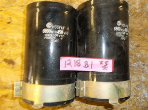 HCG F4A HCGF4A CAPACITOR 6800MFD 450 VDC .. each