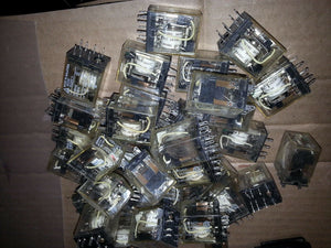 OMRON ORIGINAL MY2N 24 VDC OMRON RELAY .. LOT OF 3 ..
