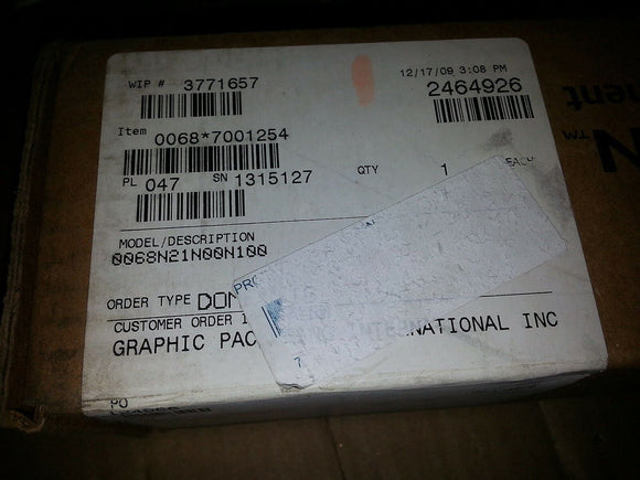 NIB ROSEMOUNT SENSOR 0068N21N00N100