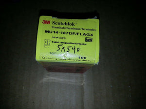 NIB SCOTCHLOK 3M MU14-187DF/FLAGX ( PACK OF 90)
