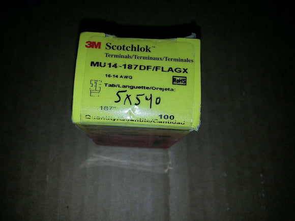 NIB SCOTCHLOK 3M MU14-187DF/FLAGX ( PACK OF 90)