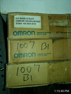 NIB OMRON 3G2A5 BC082 BASE UNIT 8 SLOT RACK