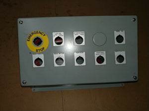 NNB Hoffman E10PBAM Enclosure Pushbutton 10 Hole 22.5mm NEMA13 Gray Pentair