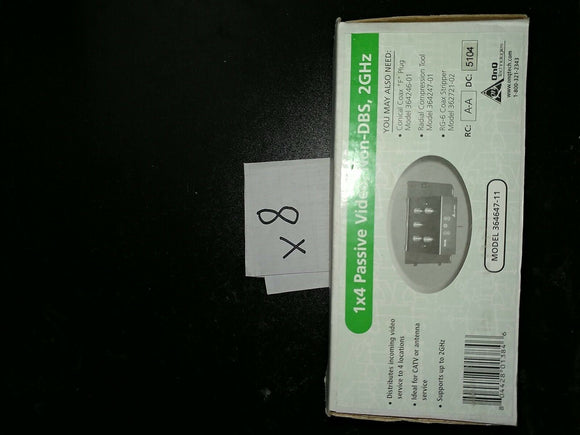 NIB NIB OnQ Technologies 1x4 Passive Video, Non-DBS, 2GHz 364647-11