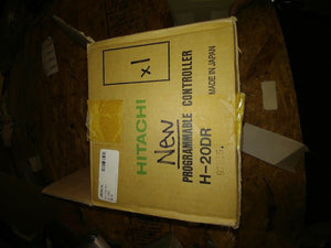 NIB HITACHI H-20DR PLC 12POINT 24VDC INPUT 8POINT RELAY H20DR, MINOR DAMAGE
