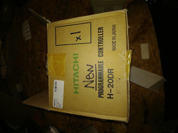 NIB HITACHI H-20DR PLC 12POINT 24VDC INPUT 8POINT RELAY H20DR, MINOR DAMAGE