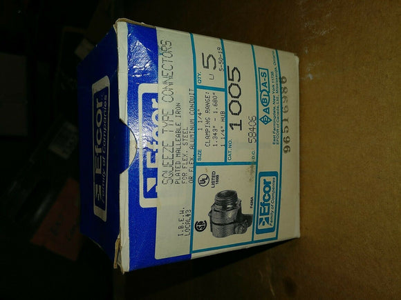 NIB EFCOR SQUEEZE CONNECTOR 1 1/4