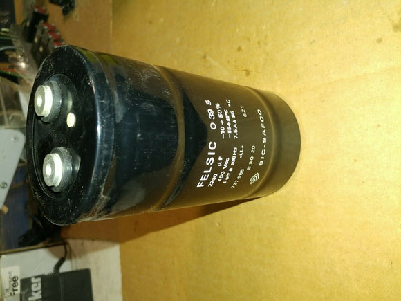 Sic-Safco Felsic 039 Capacitors 2200 UF 450 VCC MF ....... EACH CAP