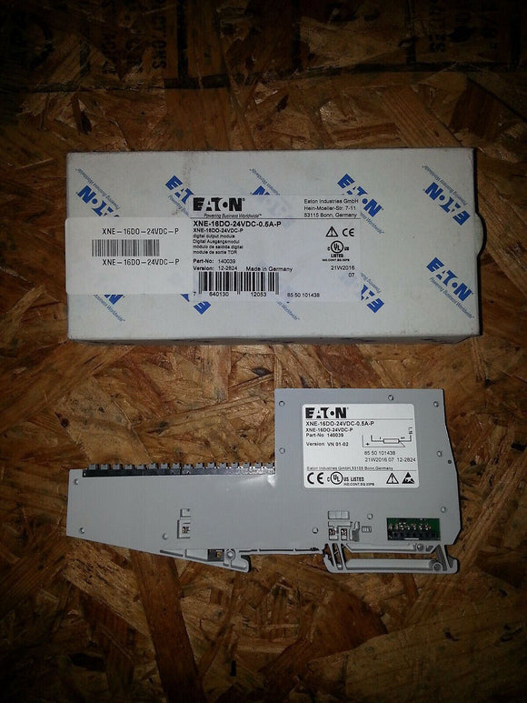 NIB EATON, 16 DIGITAL OUTPUT MODULE, 24VDC CAT#XNE-16D0-24VDC-0.5A-P