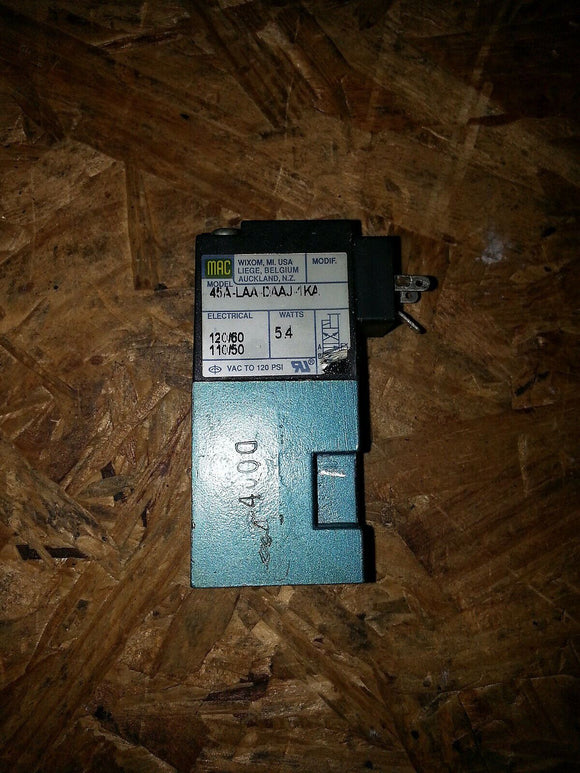 MAC SOLENOID VALVE 45A - LAA - DAAJ - 1KA 110 VAC