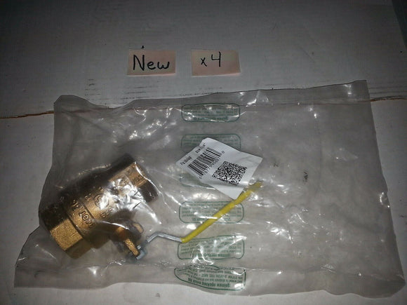 NIB Red and White Valve 5544AB Trim and Drain 1-1/4