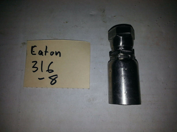 NNB EATON Straight Crimpable Hydraulic Hose Fitting ID Female JIC 8 - 316  .EACH