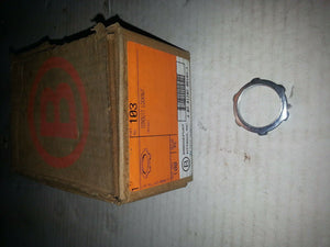 NNB Bridgeport 103 Steel Conduit Locknut 1" Threaded ... 10/ORDER OR BUY BOX QTY