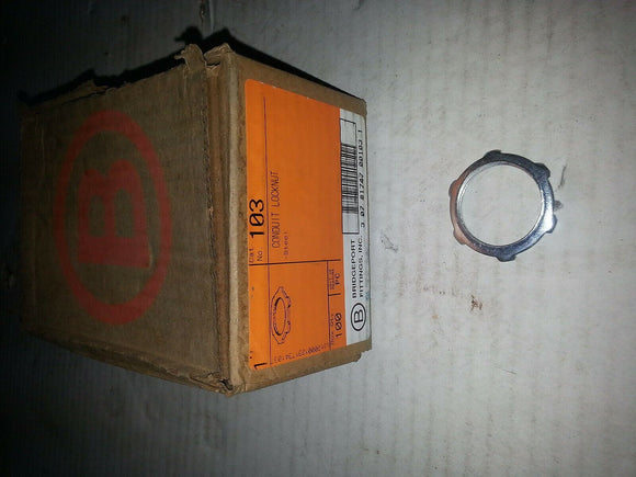 NNB Bridgeport 103 Steel Conduit Locknut 1