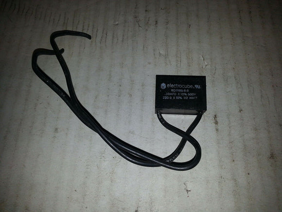 ELECTROCUBE RG1986-8-8 .50MFD+_ 10% 600V 220 0 +_ 10% 1/2 WATT