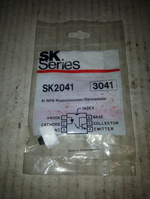 SK SERIES SK2041 3041 SI NPN PHOTOTRANSISTOR/OPTOISOLATOR
