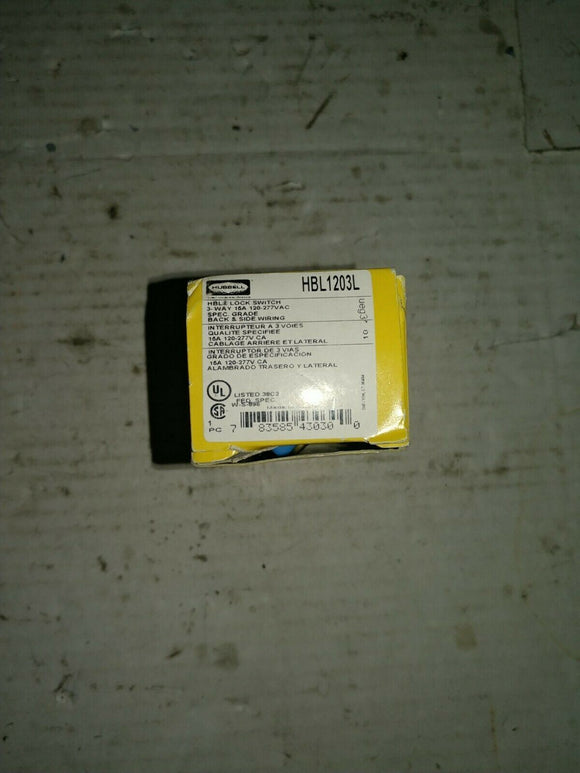 HUBBELL - HBL1203L - LOCK SWITCH - 3-WAY 15A